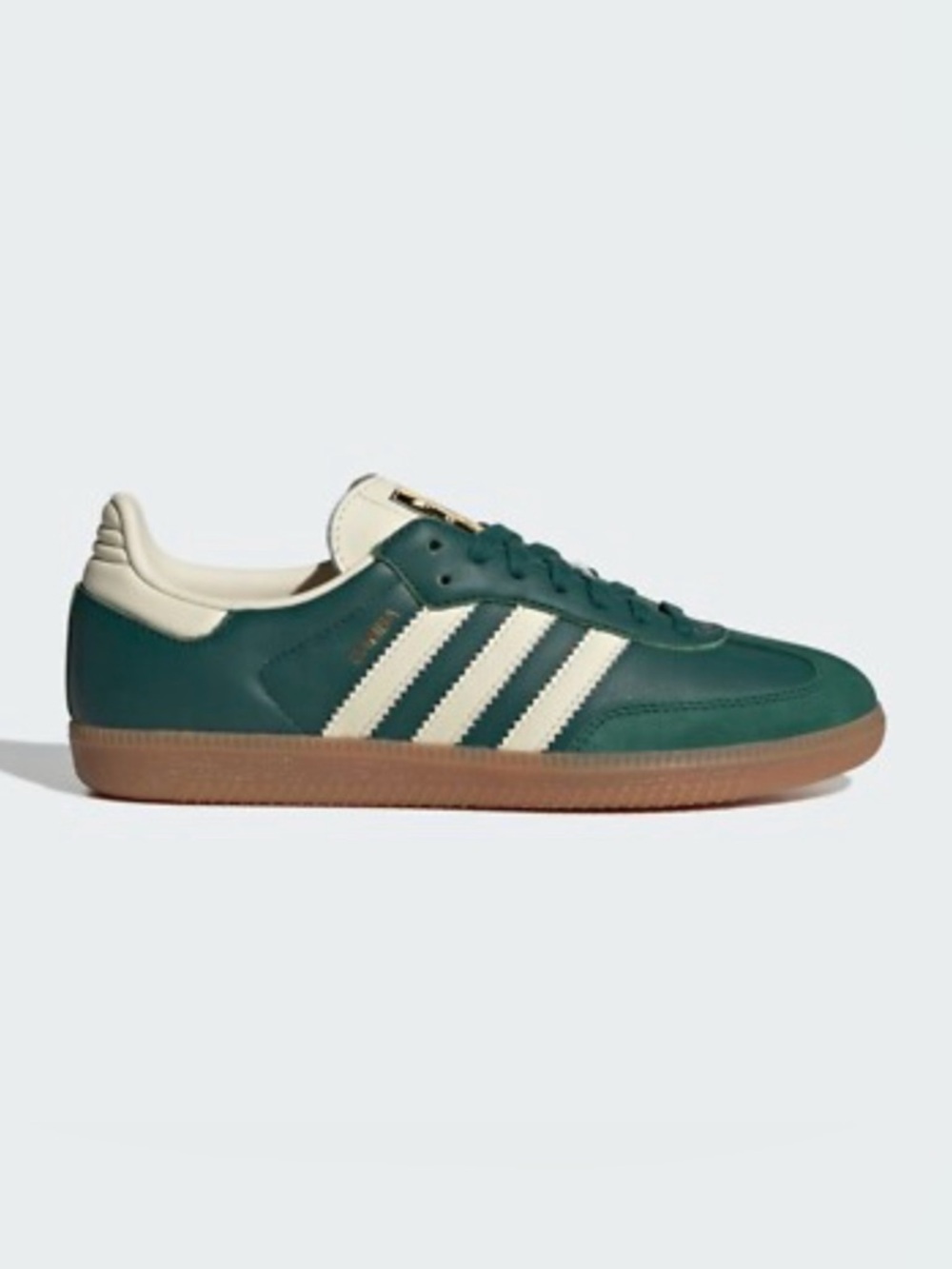 adidas Green and Cream Gazelle-Inspired Low-Top Sneakers